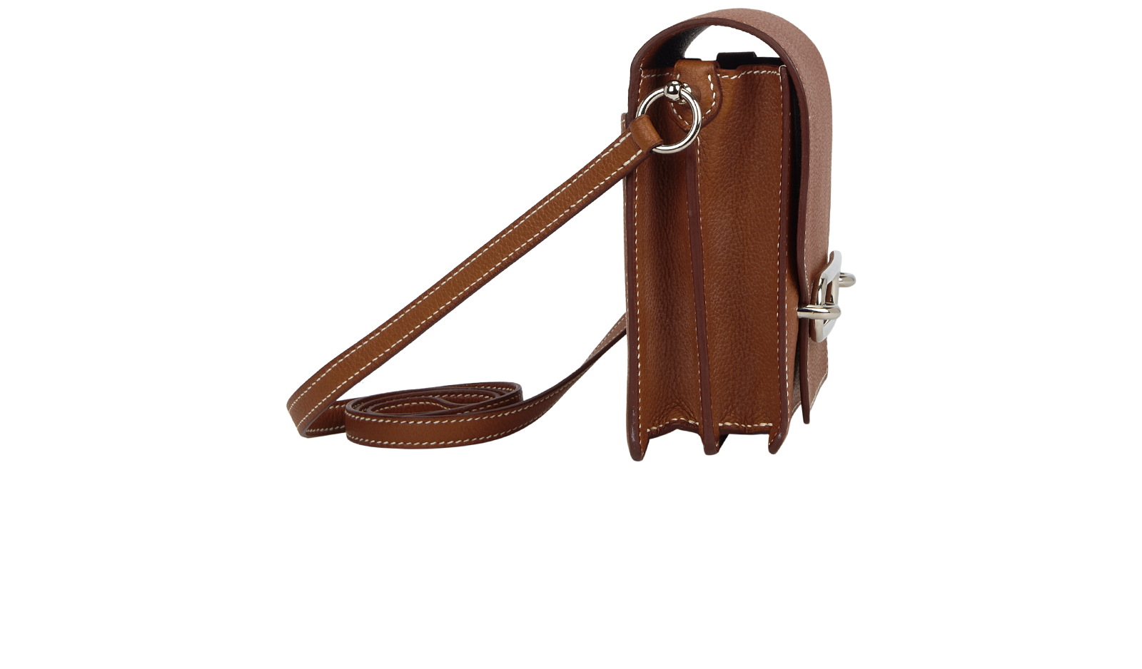Roulis Crossbody Bag, &pound;3,900, Handbags, Brown, Leather, Side view